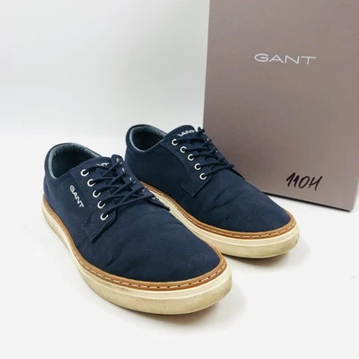 Zapatillas deportivas con cordones de cuero de tela azul oscuro GANT para hombre EU 41 UK 7 US 8 Foto 1 de 4