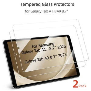 Hartglas Folie Cover Displayschutzfolie 2 Stück Samsung Galaxy Tab A11 / A9 8,7" - Bild 1 von 10