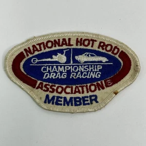 Original Vintage NHRA Drag Racing Member Patch ~ 4.5 x 2.75 ” - See Photos - Imagen 1 de 4