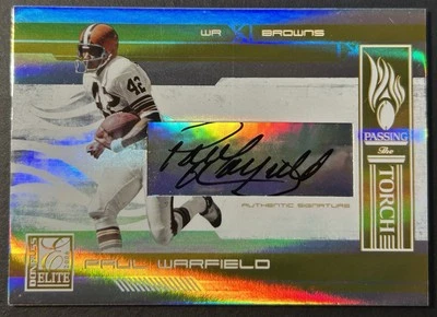 2006 Donruss Elite Passing the Torch Gold Signatures /99 Paul Warfield Auto HOF - Image 1 of 2