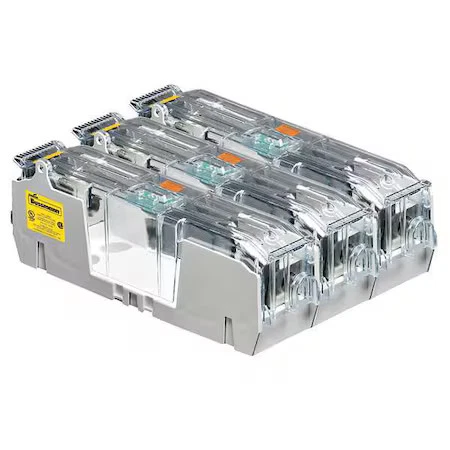Eaton Bussmann Rm60200-3Cr Open Fuse Block, 110 至 200A Amp Range, 600V 交流电/直流 — 第 1/1 张图片