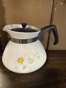 CORELLE Teiera Motivo Bouquet Floreale Vintage Capacità 4 Tazze Ceramica - Foto 1 di 11