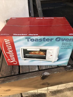 Nuevo Sunbeam 4 Rebanadas Encimera Tostador Horno Asador Blanco TO400 Foto 1 de 2
