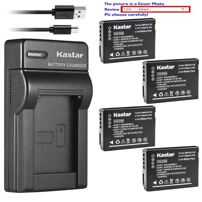 Kastar Battery Slim Charger for Panasonic DMW-BCG10 & Panasonic Lumix DMC-ZS3