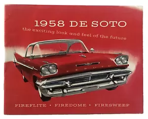 1958 De Soto Sales Brochure Firelite Firedome Fireflite Car Artwork 20 Pages Vtg - Picture 1 of 5