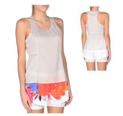 Top de entrenamiento STELLA McCARTNEY x Adidas Adizero XS estampado pitón gris perla tribeca Foto 1 de 4