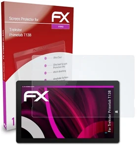 atFoliX Glass Protector for Trekstor Primetab T13B 9H Hybrid-Glass - Photo 1/8