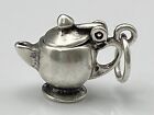 Vintage Sterling Silver TEAPOT Coffee Pot Lid Opens Small Dainty 1/2” Charm