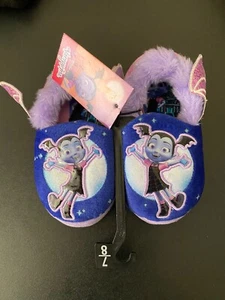 VAMPIRINA DISNEY Plush Rubber Bottom Slippers NEW NWT Wings Sizes 7 8 - Picture 1 of 4