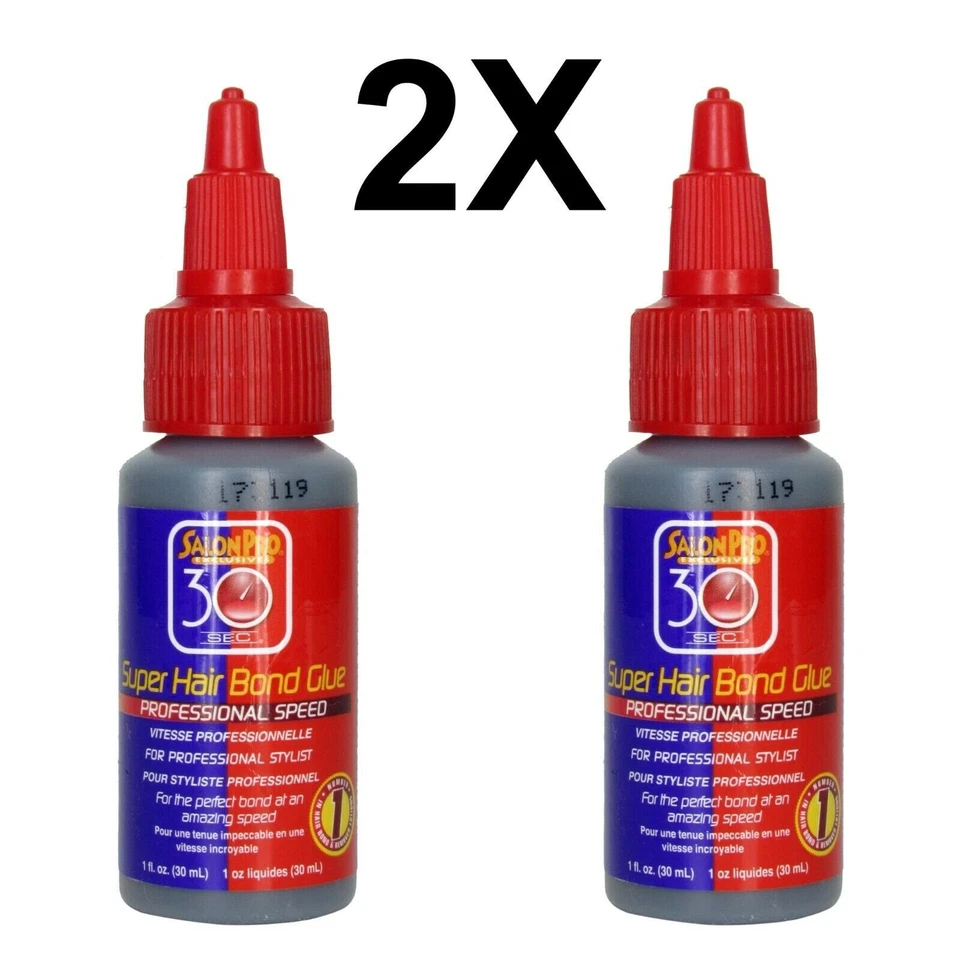 2X ANTI-FUNGUS HAIR LACE WIG CAP 1oz 30 SECONDS FAST BONDING ADHESIVE GLUE SUPER - Image 1 of 1