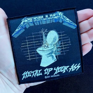 METALLICA - Metal Up Your ASS - Hard Rock Heavy Metal Concert Band Woven PATCH - Picture 1 of 6