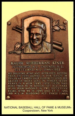 2006 Ralph Kiner Elected 1975 National Baseball Hall of Fame Postcard - Image 1 of 2