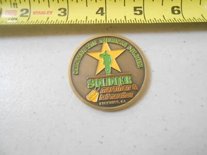 RARE SOLDIER MARATHON FORT BENNING GA INFANTRY MUSEUM MILITARY CHALLENGE COIN - Picture 1 of 4