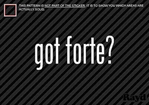 (2) Got Forte Sticker Aufkleber - Picture 1 of 1