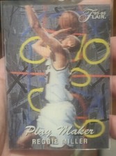 1995-96 Flair Play Maker Reggie Miller 4 Lenticular Insert NBA Pacers basketball