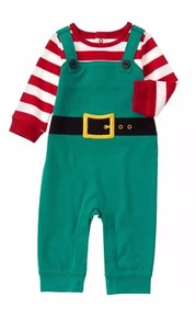 NWT Baby Boys Gymboree Christmas Elf Suit, One-Piece Romper, 0-3 OR 3-6 Months - Picture 1 of 5