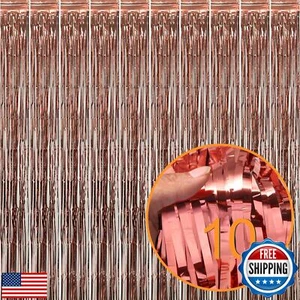 Foil Curtain Backdrop Metallic Tinsel Foil Fringe Curtains Photo Booth Props - Picture 1 of 5
