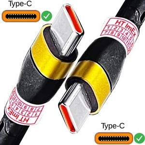 Ladekabel Datenkabel Kabel 1m USB Typ C - USB C Nylon Sync für Tablet, Handy - Bild 1 von 12