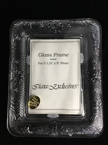 Tiara Sandwich Pattern Crystal 6”x7 1/2” Picture Frame by Indiana Glass - Picture 1 of 4