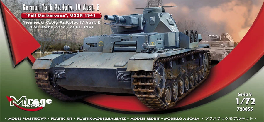 Mirage Hobby 728055 - 1:72 German Serbatoio Pz.kpfw.iv Ausf. E Fall Erbivoro - Immagine 1 di 1