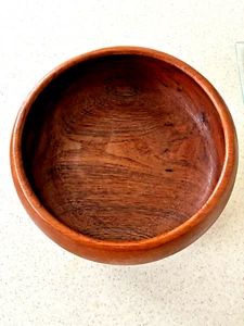 Vintage große Delphin Teakholz Schale Teakholz Salat Einteiler Holz - Bild 1 von 3