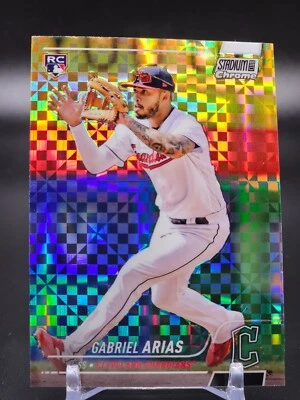 2022 Topps Stadium Club Chrome Gabriel Arias RC Rookie X-Fractor - Image 1 of 2