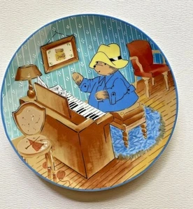 1982 Paddington Bear Plate Schmid Japan #1588 Piano w/Certificate - Picture 1 of 9