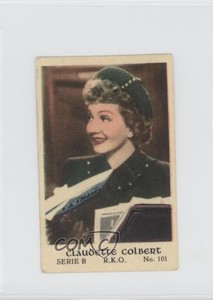 1952 Dutch Gum Serie B Claudette Colbert #101 0f3
