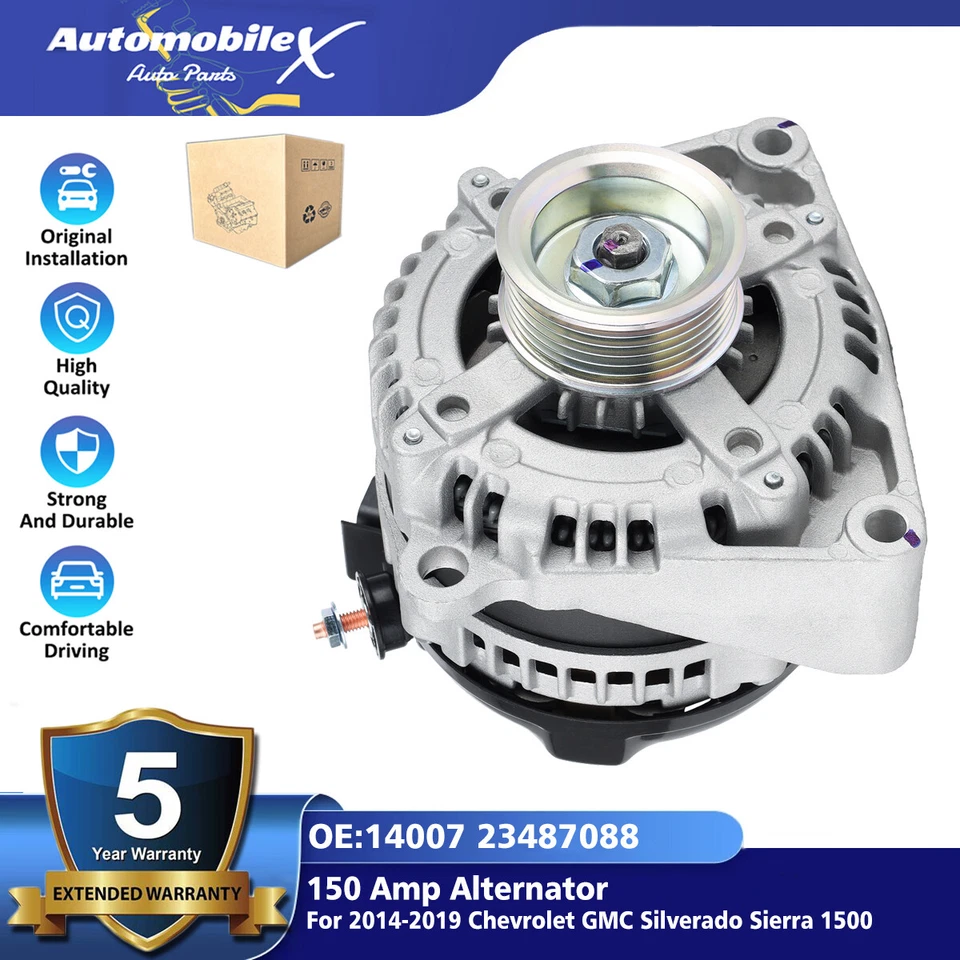 Alternator For 2014-2019 Chevrolet GMC Silverado Sierra 1500 23487088 14007 — 第 1/4 张图片