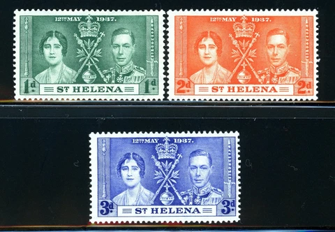 Stamps St. Helena, Scott # 115-117 Mint VLH Cover