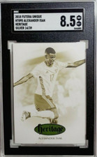 2018 Futera Unique Alexander Isak Heritage Silver SP /39 Rookie Card RC SGC 8.5