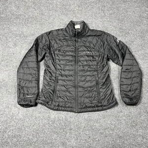 Eddie Bauer Jacket Womens M Black Pertex Quantum Eco First Ascent Reversible - Picture 1 of 12