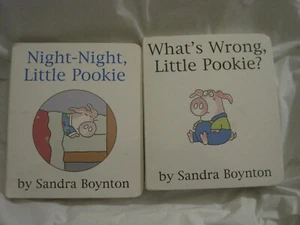 Lot 2~Board Books by Sandra Boynton~Pookie - Whats Wrong? Night Night~HC~LBDV4 - Imagen 1 de 4