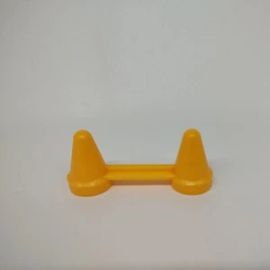 Fisher Price Little People Vintage YELLOW TRAFFIC CONES Construction - Picture 1 of 2