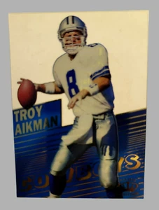 1995 Pacific Collection TROY AIKMAN Triple Folder Crystalline CR1 Dallas Cowboys - Picture 1 of 10