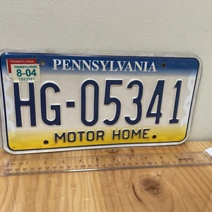 Pennsylvania United States license plate.  Motor Home “HG-05341” - Picture 1 of 3