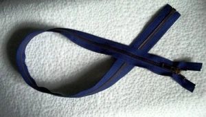 26 inch Navy Blue & Antique Brass Metal #5 YKK Zipper Separating New! - Picture 1 of 1