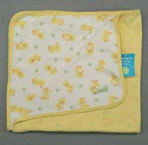 New Vintage Carter's Fleece Very Soft Mommy Loves Me Duck 28"X30" Baby Blanket - Picture 1 of 3