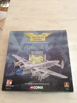 Aereo Corgi Berlin Airlift Avro Lancastrian Flight 1998 Limited Edition 1:144 - Immagine 1 di 3
