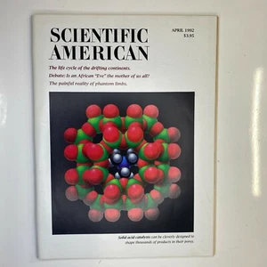 Scientific American Vintage Magazine 1992 April Solid Acid Catalysis African Eve - Imagen 1 de 2