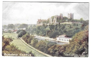 YORKSHIRE - RICHMOND CASTLE Great Northern Railway Adverising Postcard - Picture 1 of 1