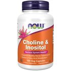 NOW Foods - Choline & Inositol 500 mg. - 100 Vegetable Capsule(s)