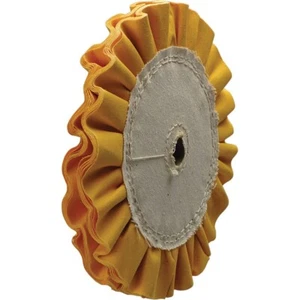 8" Dia Yellow Ventilated Buffing Wheel, fits 3/4" arbor #8455-45 - Picture 1 of 1