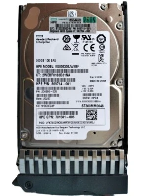 518194-002 507127-B21 507284-001 300GB SAS 2.5" Hard Drive - Image 1 of 4