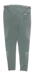 Nike Women's Green Dri-FIT Leggings Size M Running Activewear - Picture 1 of 12
