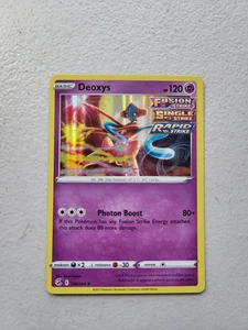 1x Pokemon - Deoxys -120/264 - Holo Rare - Fusion Strike LP Free Shipping - Picture 1 of 2