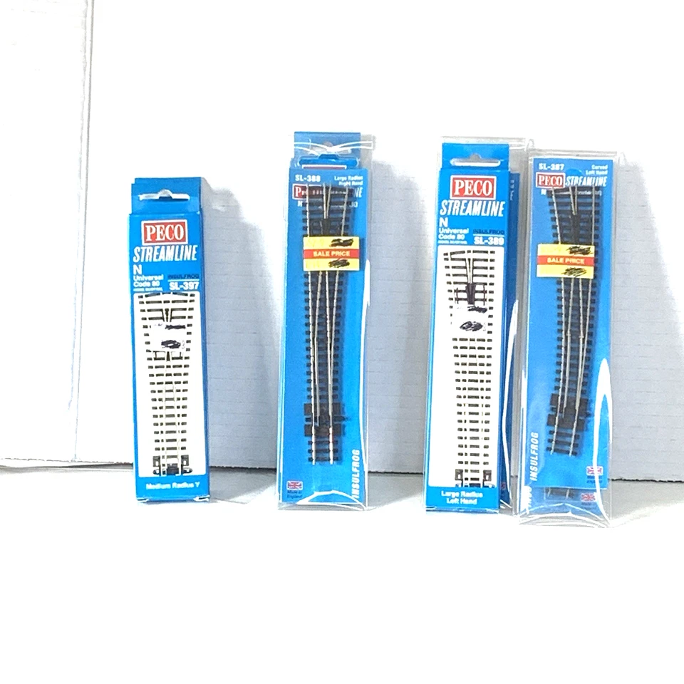 Peco Streamline Lot of 11 Pieces N-Scale Code 80 Nickel Silver Track NIP - Image 1 of 4