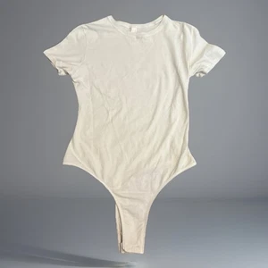 Skims Fit Everybody T-Shirt Body Manica Corta Marmo Bianco Donna Small - Foto 1 di 7