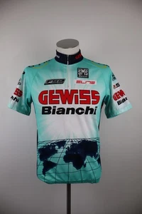 Santini Sms Bianchi Cycling Jersey Man Size 48 /L Man Shirt Sport Bike With Tag - Picture 1 of 11