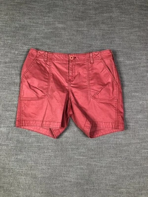Pantalones Cortos Eddie Bauer Para Mujer 6 Rojo Mercer Dobby Fit Informal Verano Bolsillos Foto 1 de 4